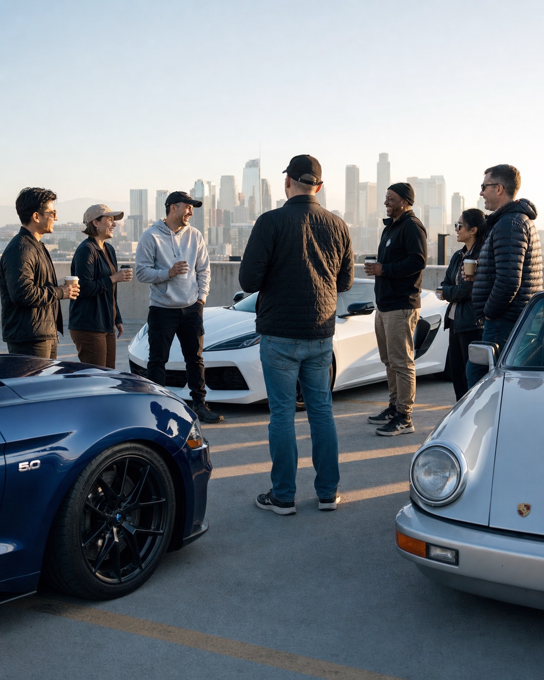 Cars and coffee à Los Angeles